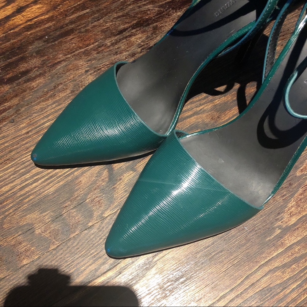 Alexander Wang double strap green heels pumps 37 - Picture 6 of 6